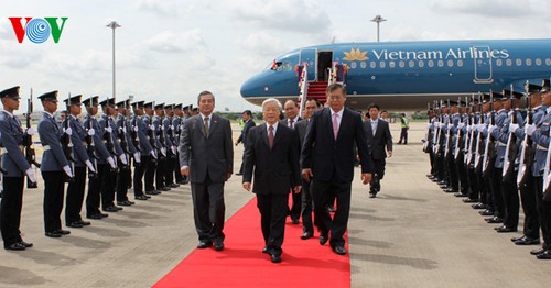 Le secrétaire général du Parti Nguyen Phu Trong entame sa visite en Thailande - ảnh 1